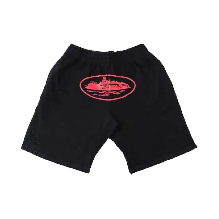 Corteiz Alcatraz Shorts BlackRed 1 700x700 1