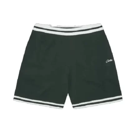 Corteiz Deala Knitted Shorts Forest Green 2