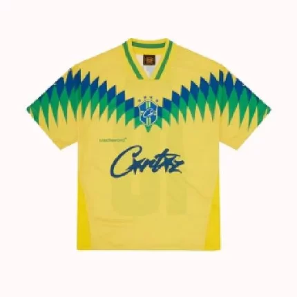 Corteiz Club RTW Football T-Shirt Yellow